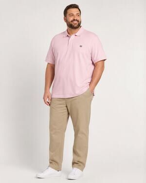 Chaps Everyday Polo Pink Short Sleeve Shirt Men's 2XLT Tall